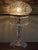 1930s Antique Wheel Cut Crystal Mushroom Shade Table Lamp W Lustres 19", Art Deco 1930 For Sale - Image 5 of 8