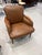Animal Skin Pair of Mid Century Modern Leather Club Chairs For Sale - Image 7 of 12