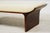 Contemporary Mark Goetz for Bernhardt Design “Laurel” Sculptural Walnut & Upholstered Bench – Architectural Modern Icon For Sale - Image 3 of 8