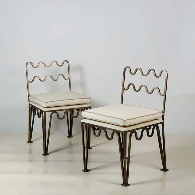 'Méandre' Side Chairs by Design Frères - a Pair For Sale In Los Angeles - Image 6 of 8