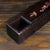 1970s Vintage Chinese Rosewood Slide Box With Mother of Pearl Inlay, Plum Blossom & Bird Motif For Sale - Image 5 of 9