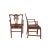 Classic adaptation of Chippendales Gothic design. The side chairs measure 36.5" h (rail) 18.5" h (seat) x 22.5" w x 22.25" d