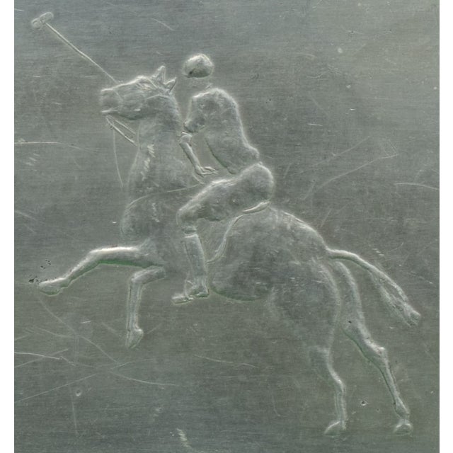 Polo Match Player Aluminum Tray by Wendell August For Sale - Image 4 of 6