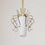 1950s 1950s Italian Brass and White Glass Pendant Light For Sale - Image 5 of 12