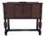 Vintage Jacobean Revival Cabinet | Antique Tudor Style Walnut Server Console | Dark Academia Sideboard For Sale