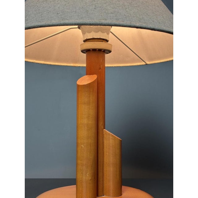 Mid-Century Modern Mid-Century Modern Scandinavian Pine Skyscraper Table Lamp, 1970s For Sale - Image 3 of 13