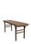Constructed from solid elm, this classic recessed-leg table (pingtou'an) features a flush-sided rectangular top with a...
