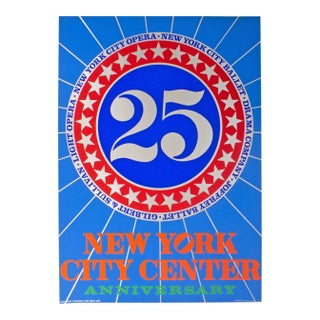 1968 “New York City Center” Serigraph Poster by Robert Indiana For Sale