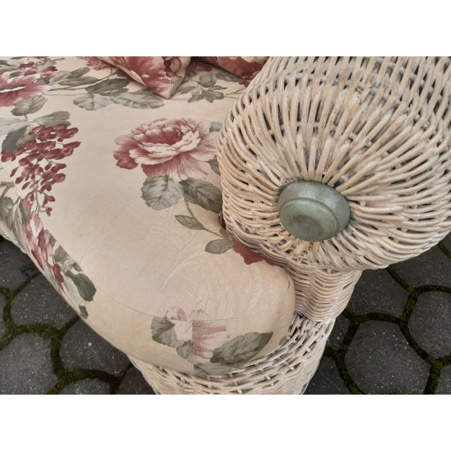 1960s Set of Rattan Bamboo Sofa and Armchair, 1960s For Sale - Image 5 of 18