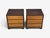 2010s Modern, Nightstands or Bedside Tables, Stained Wood, Brass, Usa, 21st C. For Sale - Image 5 of 9