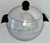 Mid 20th Century Iconic MCM Vintage West Bend Penguin Hot & Cold Server/Ice Bucket- Chrome Finish, Embossed Penguin Designs, & Tortoiseshell Brown Bakelite Handles For Sale - Image 5 of 10