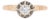 1970s Vintage Solitaire Ring in Platinum & Gold, VVS F/G Diamonds, Size 10.5 For Sale