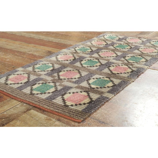Vintage Finnish Ryijy Rya Rug - 02'05 X 04'10 For Sale In Dallas - Image 6 of 9