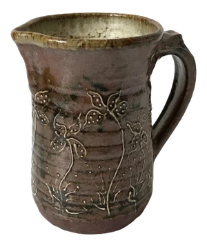 Vintage 1970s Studio Pottery Pitcher