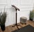 Italian Wooden Lyre Shaped Adjustable Floor Book Stand, 1980s For Sale - Image 4 of 9