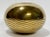 Vintage large round brass Postmodern style vase or planter featuring wavy chevron embossed pattern to bowl. Wonderful...