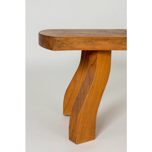 Wood Elm Slab Coffee Table from Beijboms, 1981 For Sale - Image 7 of 11