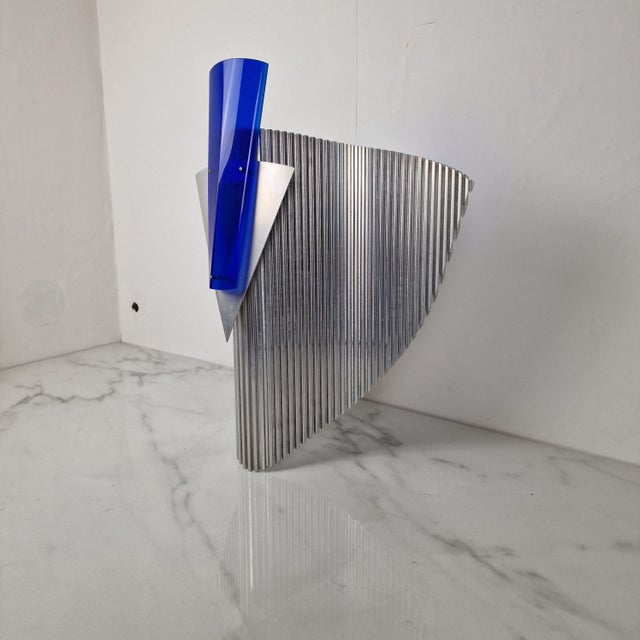 Blue Trybeca Sconces by Ingo Maurer for Design M, Set of 3 For Sale - Image 8 of 18