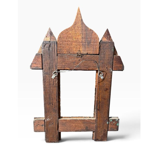 Gothic Revival American Tramp Art Frame With All-Seeing Eyes, C. 1880–1900 For Sale - Image 11 of 11