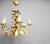 1960s Vintage Gilt Metal Pineapple Leaf Chandelier, 1960s For Sale - Image 5 of 9