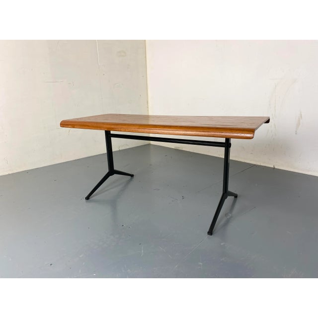 Modernist Teak and Metal Coffee Table by Friso Kramer for Auping, 1960s For Sale - Image 6 of 11
