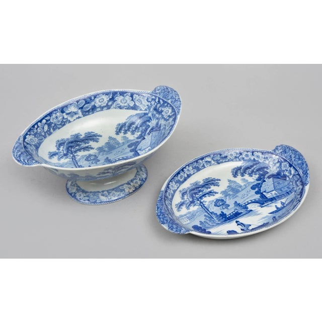 English English "Wild Rose" Staffordshire Compote & Stand For Sale - Image 3 of 7