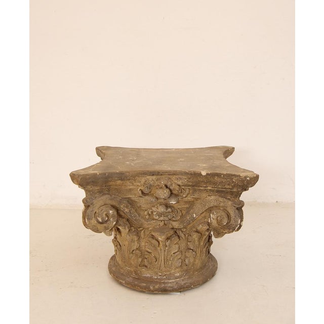 Sculpture Materials Corinthian Style Capital Coffee Table, 1890s For Sale - Image 7 of 18