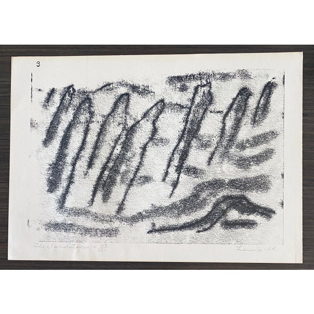 Printmaking Materials Stanley Lewis, "The Sandstorm" from Wanderers Illustrations 112/225, 1964 For Sale - Image 7 of 8
