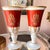 1960s Beautiful pair of Italian ceramic vases // cameo // classical design // gilt rim // ceramic planter // Roman busts // intaglio style For Sale - Image 12 of 17
