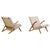 Sculptural Oak Lounge Chairs, Europe, 1960s, Set of 2 For Sale - Image 14 of 14