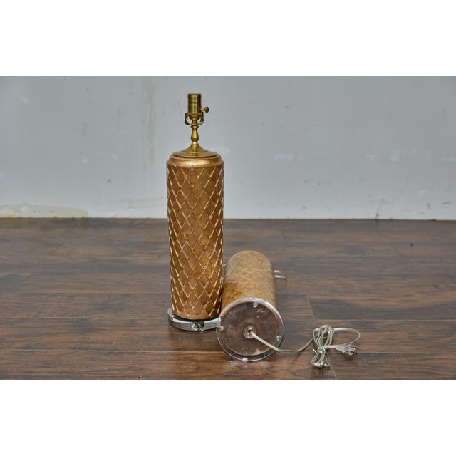 19th Century French Giltwood Fragments Made into Table Lamps - a Pair For Sale - Image 10 of 12