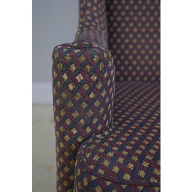 Kittinger Biggs Queen Anne Mahogany Wing Chair For Sale - Image 15 of 18