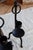 Vintage Black Metal Candlesticks in Twisted Wrought Iron, 1960s, Set of 2 For Sale - Image 6 of 7