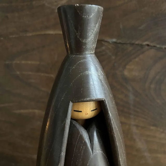Vintage Japanese Sosaku Kokeshi by Shozan Shido For Sale - Image 12 of 13