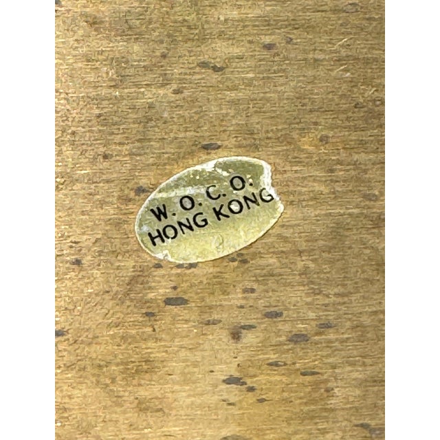Extra Large Solid Brass Square Jardinière / Planter With Ring Handles, 14", Mid-20th Century, Made inHong Kong For Sale - Image 9 of 11