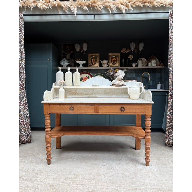 Antique Bathroom Console Table For Sale - Image 17 of 17