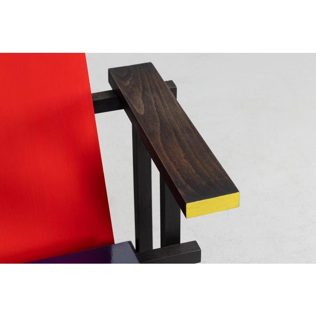 Red and Blue Chair attributed to Gerrit Thomas Rietveld for Gerard VS Groenekan 1975 For Sale - Image 12 of 18