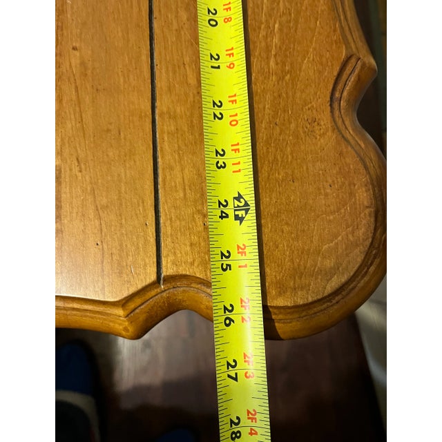 Ethan Allen Legacy Side Table Maple Plank Top Usa For Sale In Philadelphia - Image 6 of 9