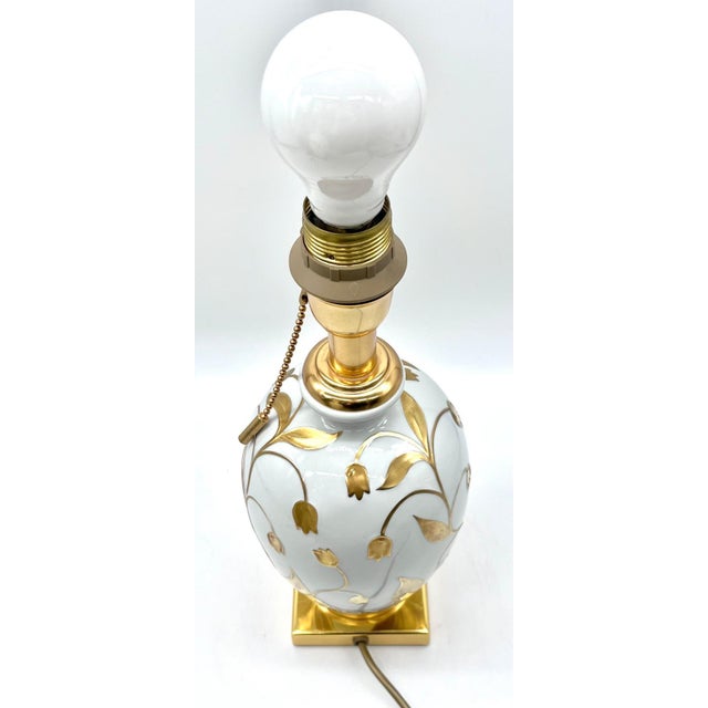Table Lamps in Porcelain and 24kt Gold by Mangani Florenz for Oggetti, Italy, 1970s, Set of 2 For Sale - Image 12 of 16