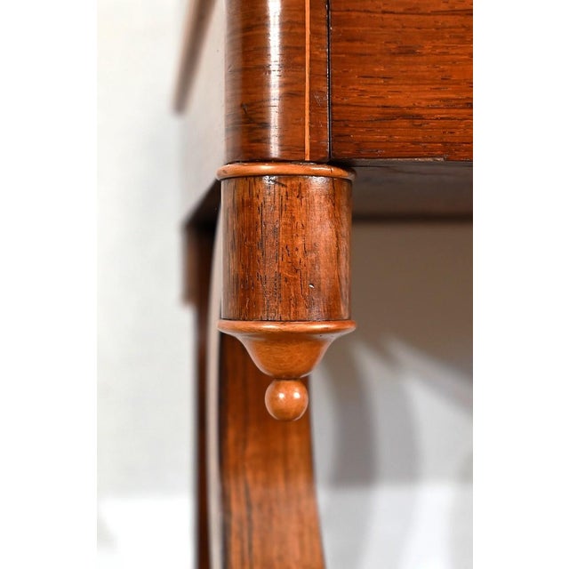 Small Charles X Writing Dressing Table, 19th Century For Sale - Image 11 of 18