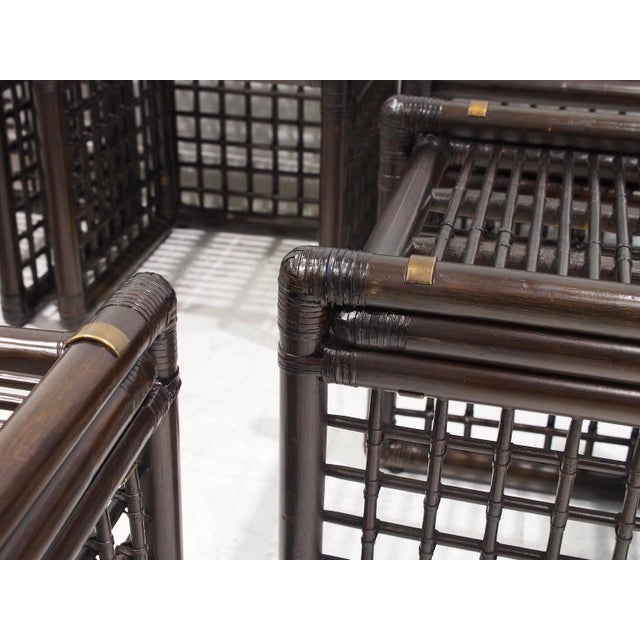 1970s Bamboo and Rattan Chairs by Afra & Tobia Scarpa for Maxalto, 1970s, Set of 6 For Sale - Image 5 of 16