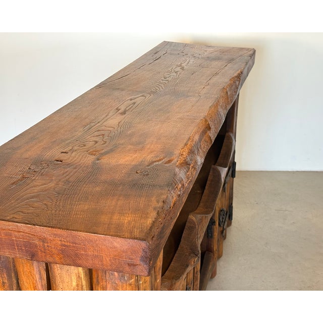 Vintage Rustic Chestnut Sideboard, 1960s For Sale - Image 10 of 14