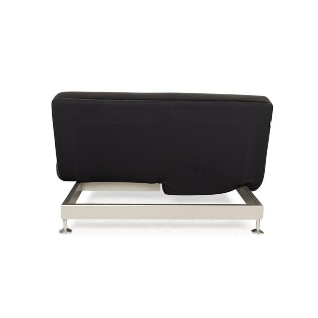 Damier Leather Two-Seater Black Sofa from Edra For Sale - Image 17 of 18