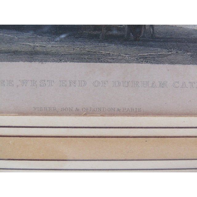 Gray c.1845 Hand-Colored Engraving of Durham Cathedral Interior — Allom/Redaway — Framed For Sale - Image 8 of 11