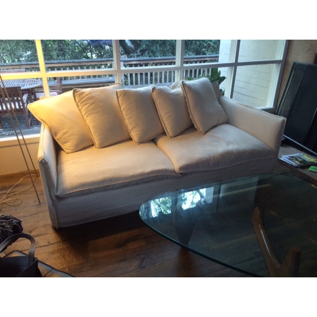 Crate & Barrel White Slipcovered Sofa Chairish