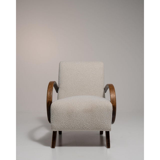 French 19th Century France Cream Wood Armchair For Sale - Image 3 of 11