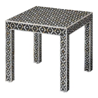 Evelyn Shell Inlay Side Table For Sale