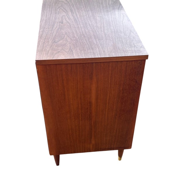 Mid 20th Century Walnut Cabinet Laminate Top For Sale - Image 12 of 17