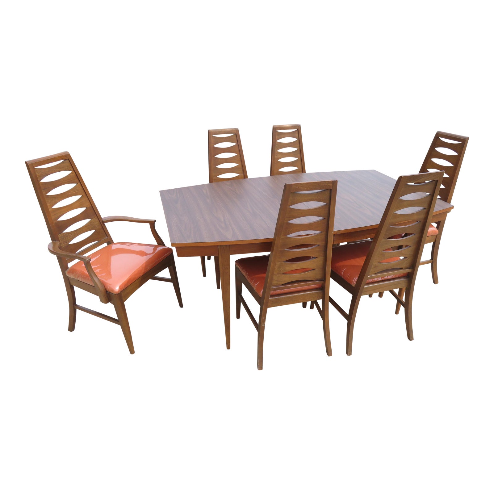 Young Manufacturing Co. MidCentury Modern Dining Table & Chairs Set