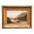 19th Century French Coastal Cove Landscape Painting Signed C. Mathieu For Sale